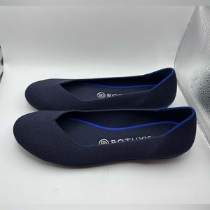 NEW! Rothy’s round toe navy blue flats size 8